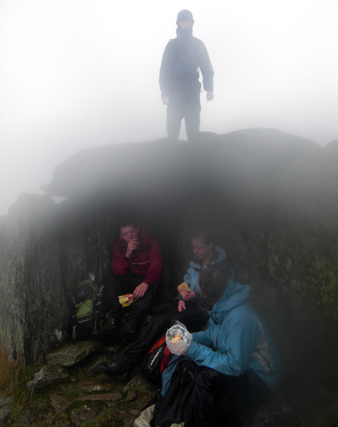 <strong>Birthday boy looking a bit sinister on the south summit.</strong><br />Copyright Haydn Williams 2009.