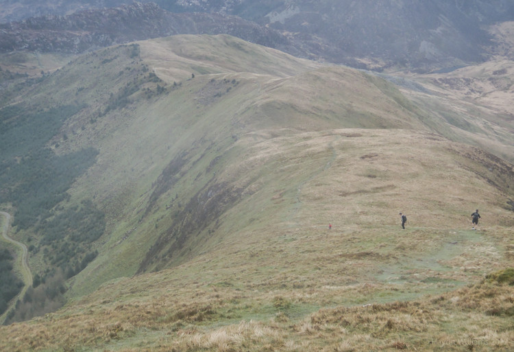 The best bit of the day? The amazing descent from the ridge. © Haydn Williams 2012