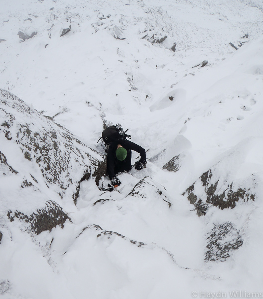 Finding the fun bits on Daear Ddu. © Haydn Williams 2013. Photo by Gary Mirams