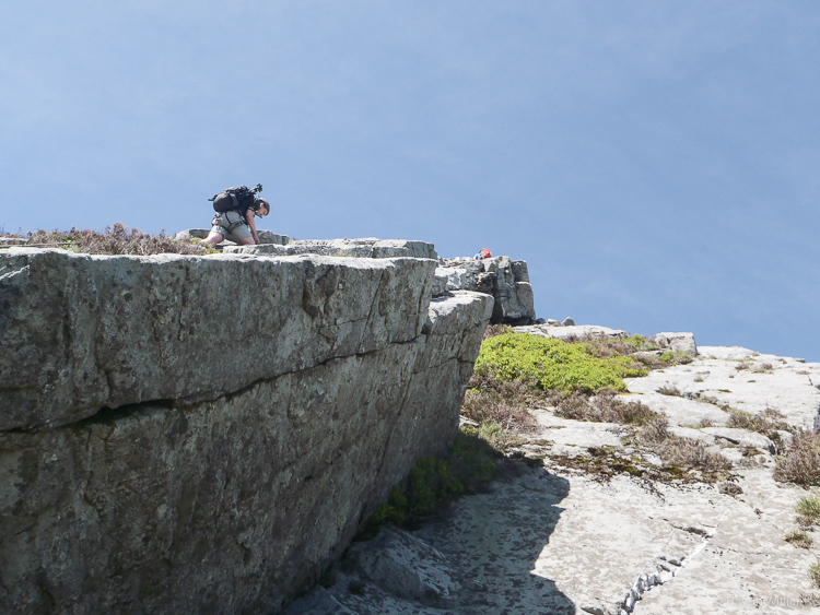 Funky angle from Gary's belay. © Gary Mirams 2014