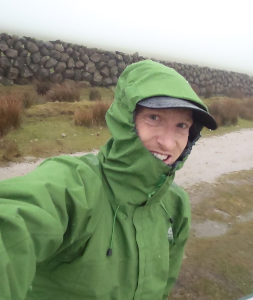 For the avoidance of doubt, this is not my "lovely weather on the hill" gear. Mourne Wall behind me. © Haydn Williams 2015